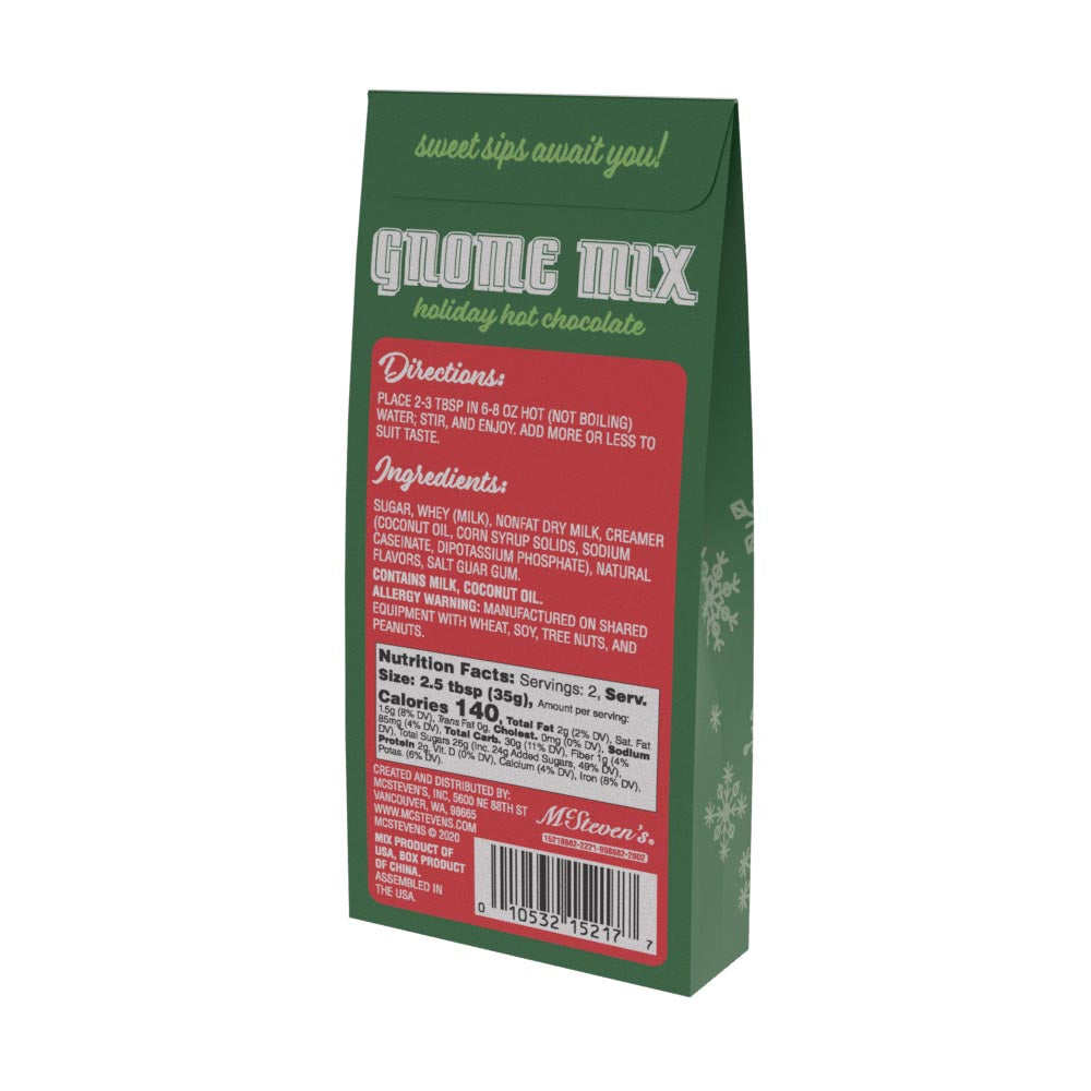 Gnome Chocolate Cocoa (2.5oz Tent Box)
