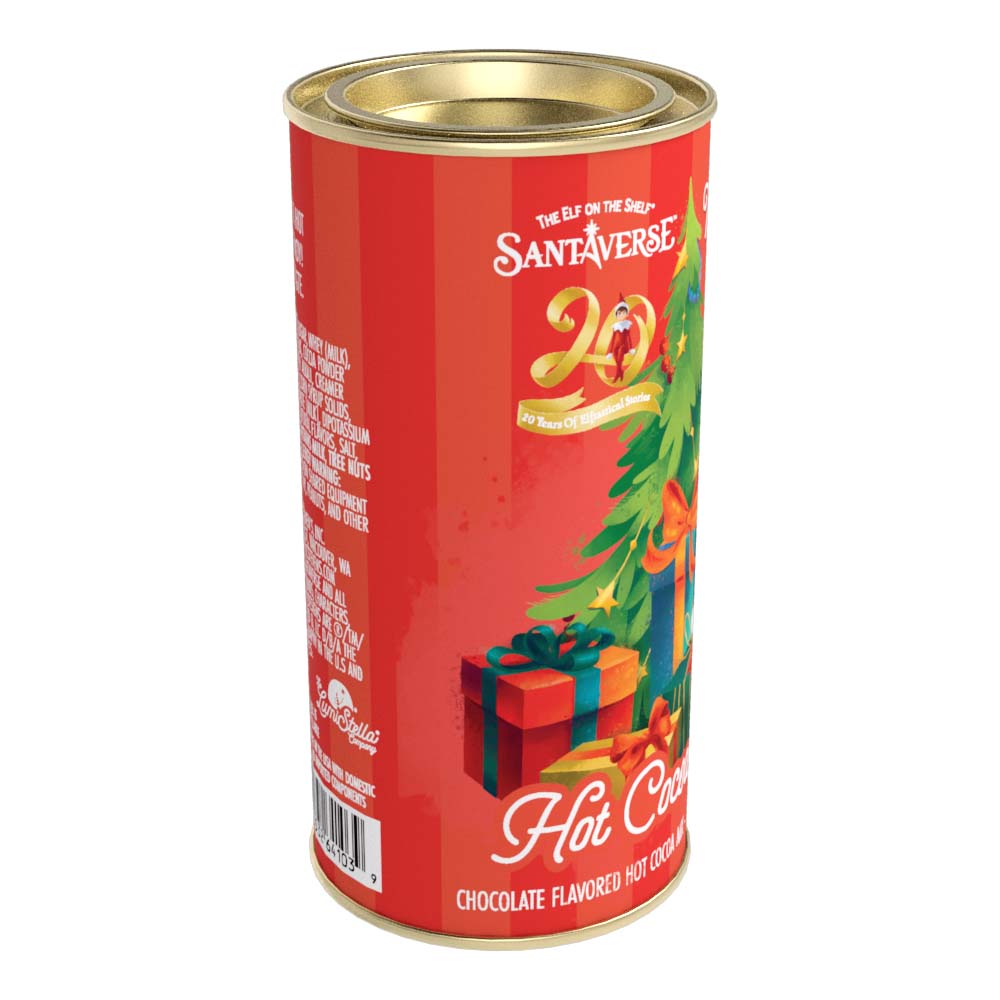 Elf on the Shelf® Making the Nice List 20th Anniversary Cocoa (7oz Round Tin)