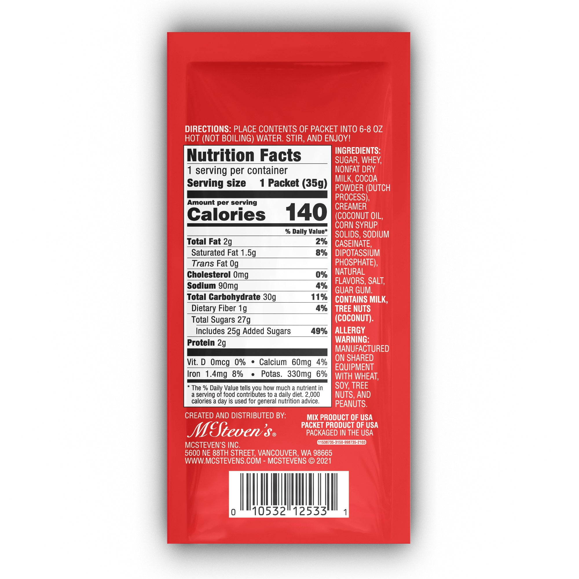 Candy Cane Cocoa (1.25oz Packet 20ct Sleeve)