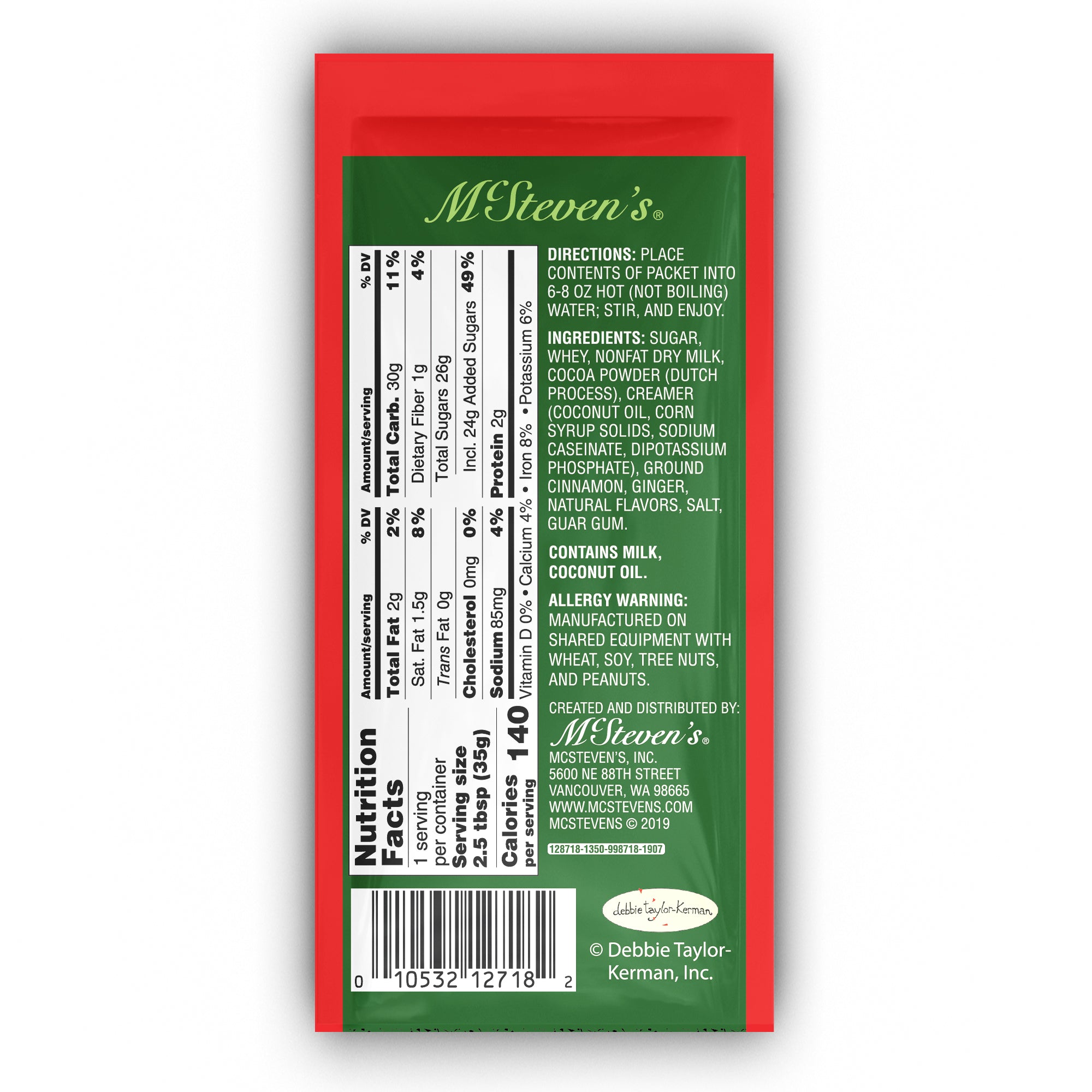 Gingerbread Cookie Cocoa (1.25oz Packet 20ct Sleeve)