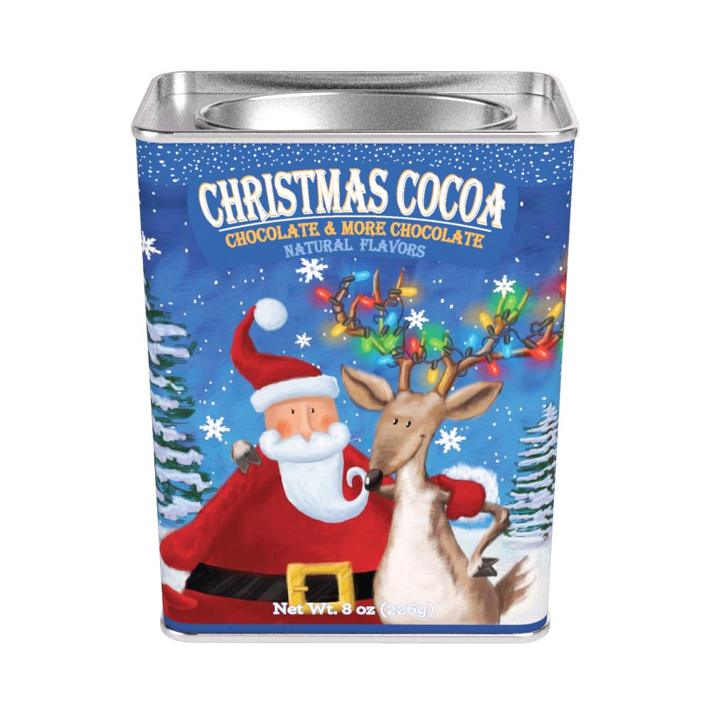 Dona Gelsinger© Christmas Buddies Chocolate & More Chocolate Cocoa (8oz Rectangle Tin)